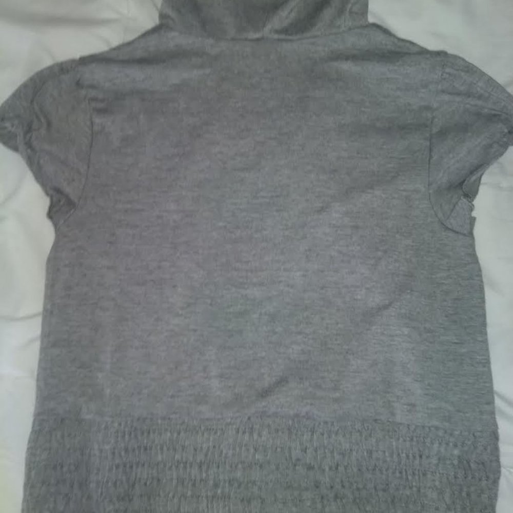 Short sleeve hooded jacket grey - Picture 2 of 4
